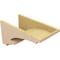 Ekena Millwork 11"W x 22"D x 11"H Wide Diane Rough Cedar Woodgrain TimberThane Corbel, Primed Tan CORUR11X22X11DIARCPR - alternate 6